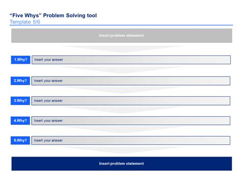 Simple 5 Why Template Excel