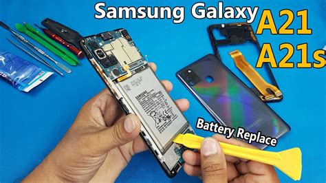 Samsung Galaxy A21 & A21s Battery Replacement | How to Open Samsung A21 and A21s - YouTube