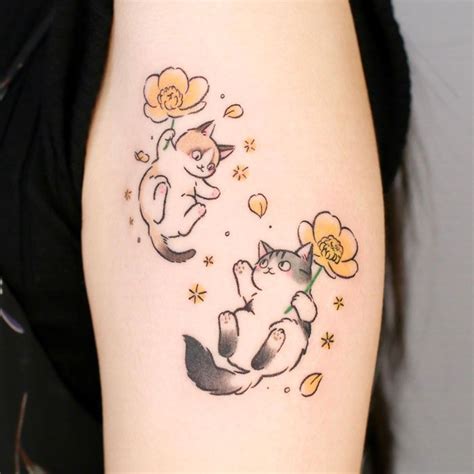 85 Animal Tattoos That Celebrate The Animal Kingdom | Cat tattoo ...