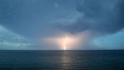 Thunderstorm Over Ocean