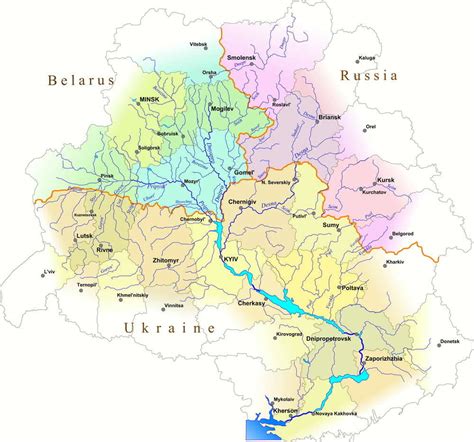 Maptitude — The Dnieper River Basin