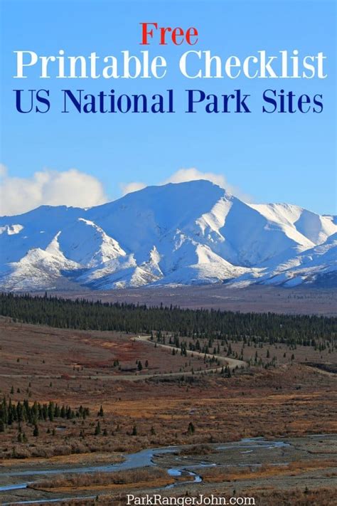 FREE Printable Checklist of the 419 US National Park Sites including National Parks, Seashores ...