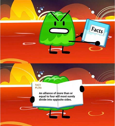 According to The Book of BFDI Tips and Tricks... : r/BattleForDreamIsland