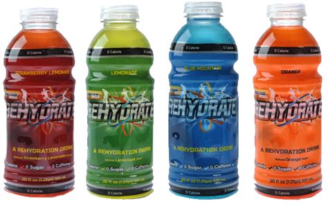 4 Pack of Mountain BlueRehydrate - 20 oz – Drink Rehydrate