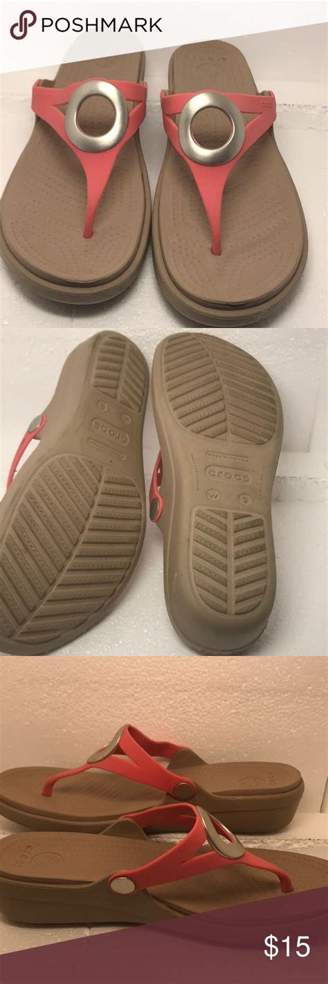 Crocs sandals - coral color | Sandals, Comfy sandals, Crocs sandals