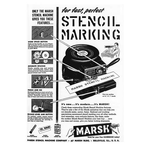 March Stencil Machine Co. Advert, 1951