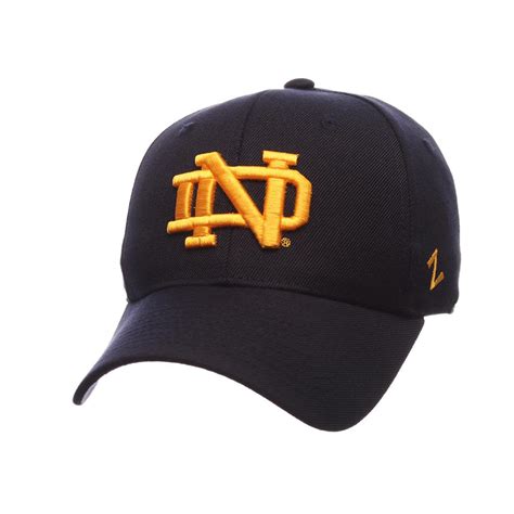 Notre Dame Fighting Irish Zephyr DH Fitted Hat-Navy