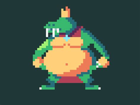 King K Rool Pixel Art! by Daniel Matos on Dribbble