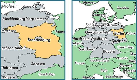 Brandenburg state, Germany / Map of Brandenburg, DE / Where is Brandenburg state? - WorldAtlas.com