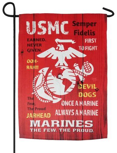 USMC Slogans Sublimated Garden Flag - I AmEricas Flags