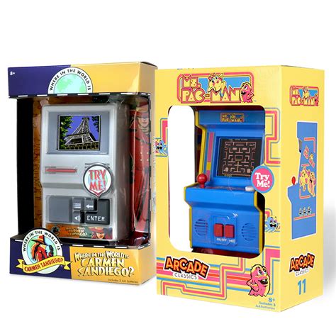 Arcade Classics - Ms Pac-Man Mini Arcade Game and Carmen Sandiego ...