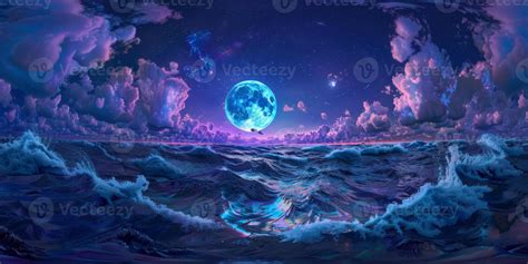 full moon OCEAN 44561709 Stock Photo at Vecteezy