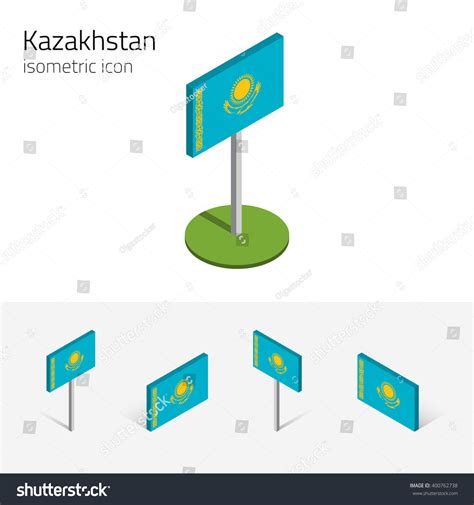 Kazakh Flag Republic Kazakhstan Vector Set Stock Vector (Royalty Free) 400762738 | Shutterstock