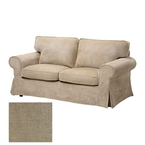 IKEA Ektorp 2 Seat Sofa SLIPCOVER Loveseat Cover VELLINGE BEIGE New