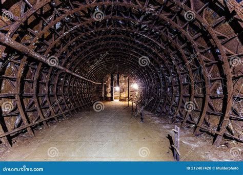 Underground Construction. Construction of Bunker or Subway Stock Photo - Image of corridor ...