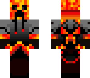 Cool Lava Creeper | Minecraft Skin