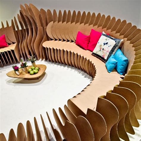 Cardboard couch | Cardboard furniture, Cardboard design, Cardboard chair
