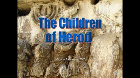 Children of Herod: The Herodian Family - YouTube