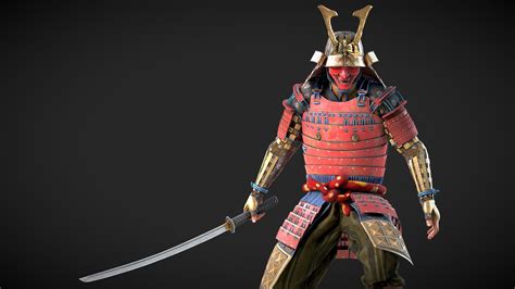 Samurai - 3D model by shah_max [a6643ff] - Sketchfab