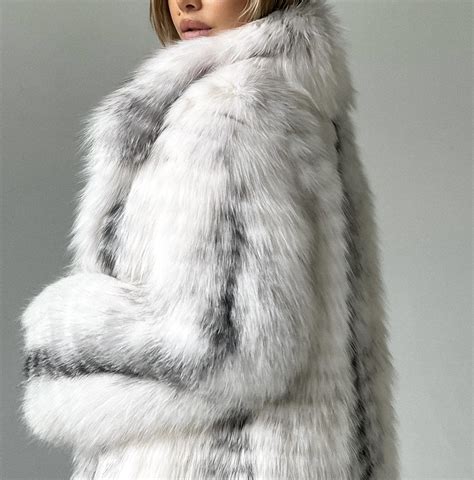 Arctic Fox Fur Coat - Etsy