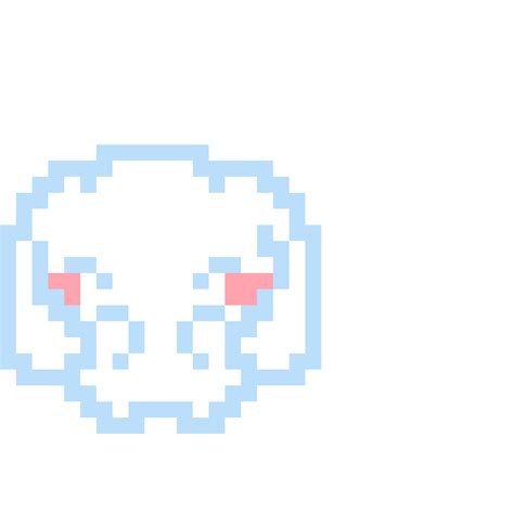 Cinnamoroll Pixel Art Grid