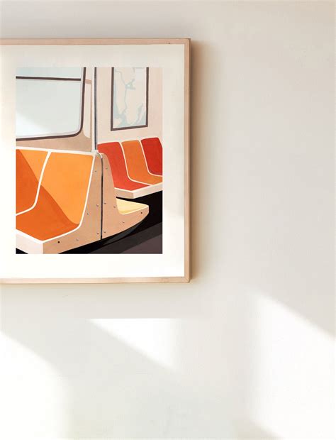 New York Subway Art Print Iconic NYC Wall Art Subway Train - Etsy