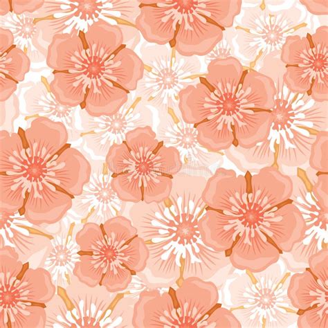 Pink Flower Seamless Pattern Stock Vector - Illustration of flora, colorful: 34374586