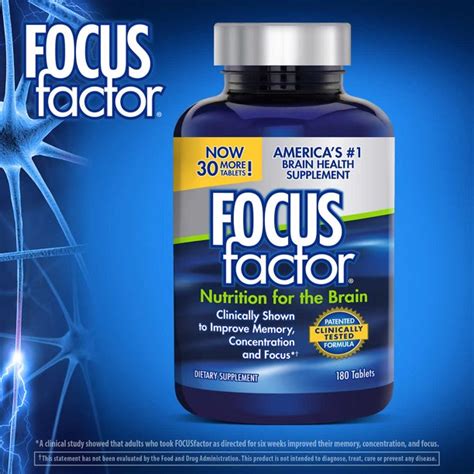 Focus Factor Brain Supplement Multivitamin Improve Memory and Clarity ...