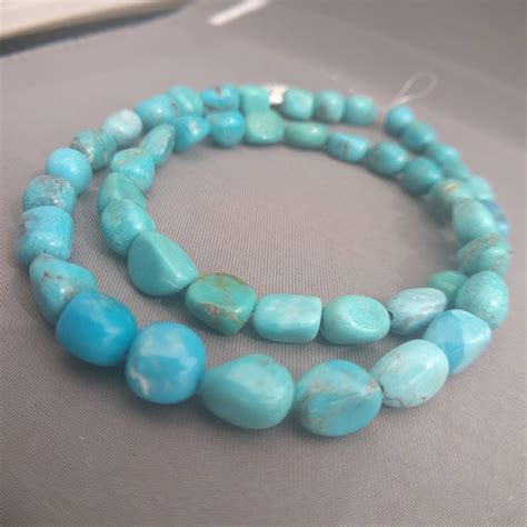 American Turquoise Nugget Beads - Kingman Turquoise Beads