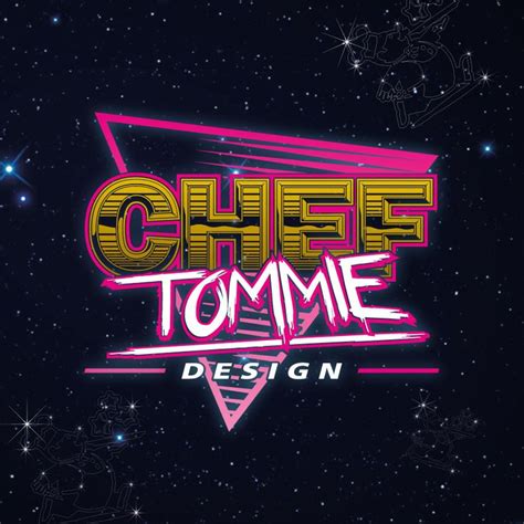 '80s Logo design - cheftommie.com | Retro logo, 80s logo, 80s retro