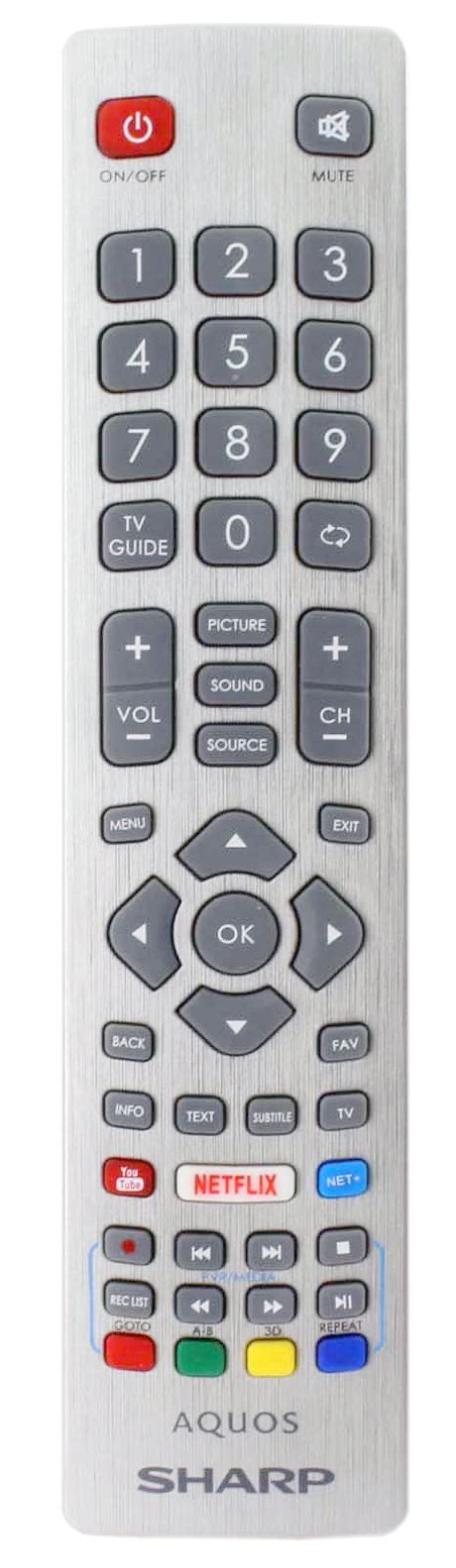 Genuine Sharp Aquos Smart TV Remote Control with NETFLIX YouTube and 3D ...