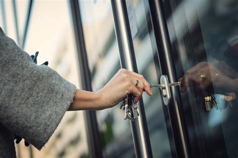 Unlocking Door With A Key Stock Photo - Download Image Now - iStock