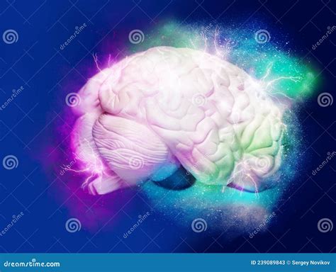 Imagen De Pensamiento Del Concepto De Cerebro Abierto Ilustrado Imagen ...