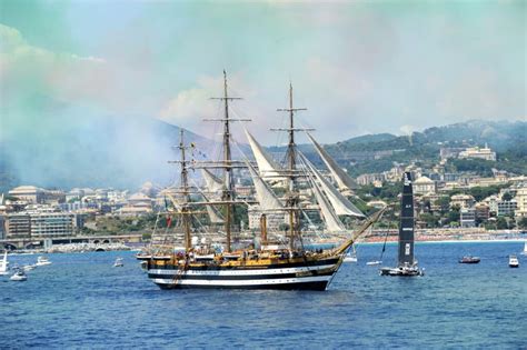 Italian Navy’s Amerigo Vespucci Tall Ship began its 20-month World tour ...