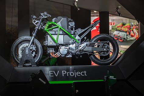 Electric powered bike unveiled by Kawasaki