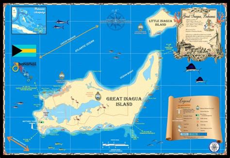 Great Inagua Map - Island Map Store