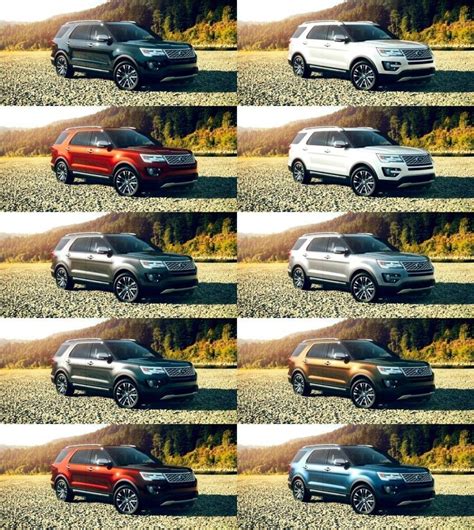 2016 Ford Explorer Colors and Pricing - Animated Turntables in Every ...