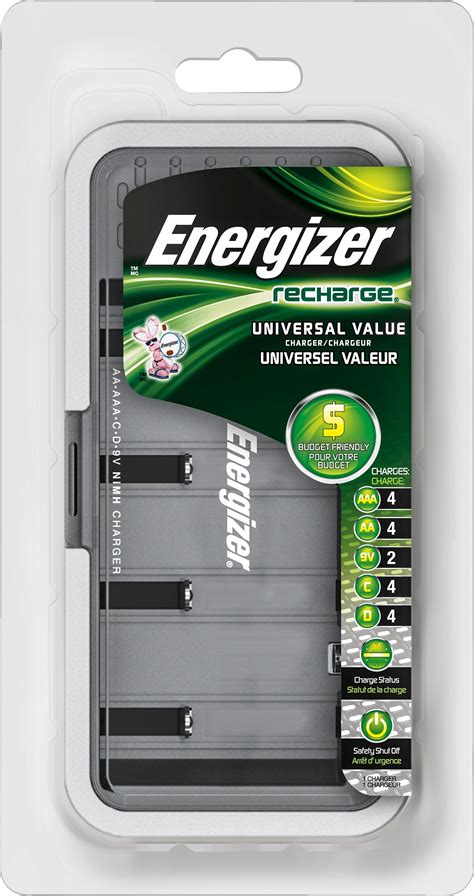 Best Buy: Energizer Universal Battery Charger Black CHFCV/CHM4FC