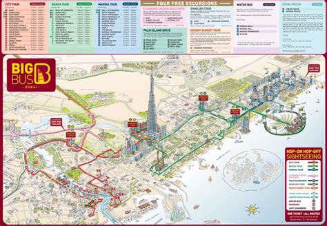 Dubai tourist attractions map - Ontheworldmap.com