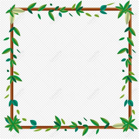 Vector Map Of Plant Border, Frame Vector, Leaf Vector, Leaves Vector PNG Transparent Background ...