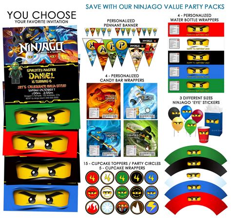 Ninjago Banner Ninjago Party Decoration by MyCelebrationShoppe | Ninjago Birthday | Ninjago ...