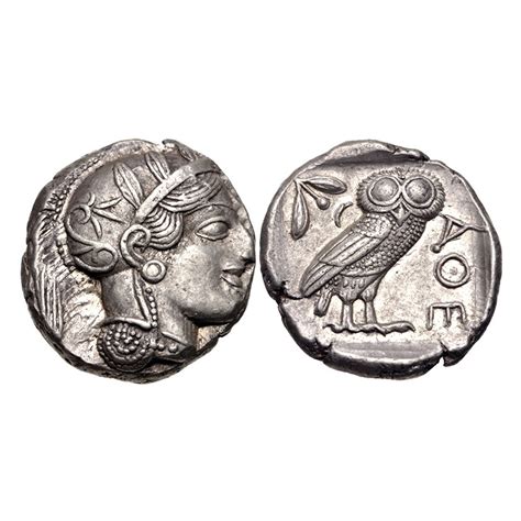 Athens Greece Silver Coin // Athena & Owl // 454-404 BC - Ancient Resource - Touch of Modern