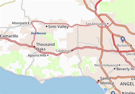 MICHELIN Hidden Hills map - ViaMichelin