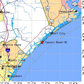 Topsail Beach, North Carolina (NC) ~ population data, races, housing ...