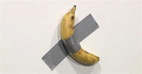 Artist sells banana duct-taped to wall for $120,000 at Art Basel - CBS News