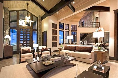 mountain cabin plans hillside contemporary home interiors interior ...