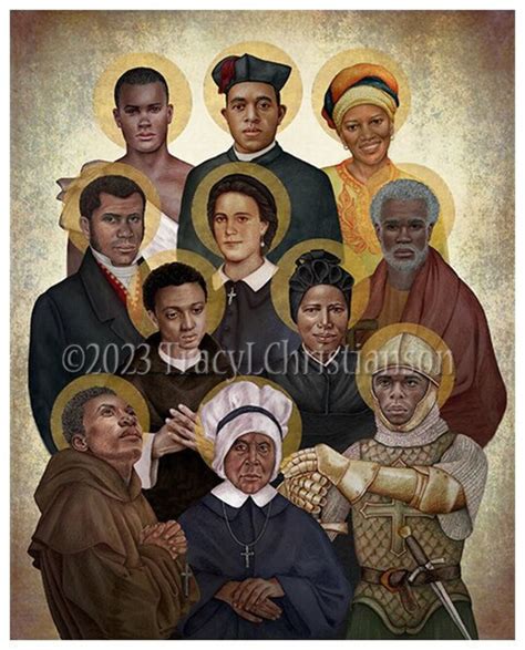 Black Saints Print/picture, Catholic Art - Etsy