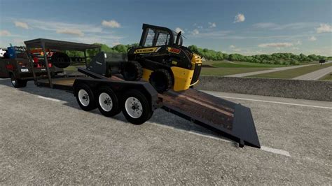 Felling Skid Steer Trailer V1.0.0.0 - FS22 Mod