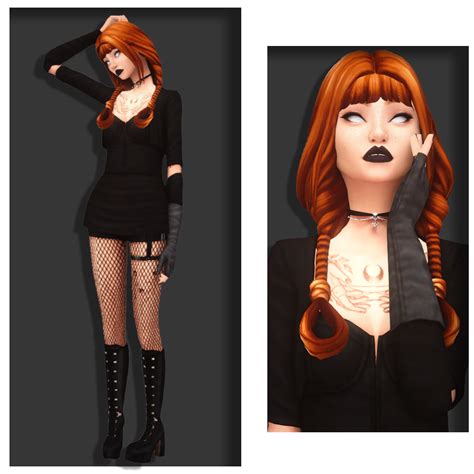 Sims 4 Cc Goth Hair - Hair Style Blog