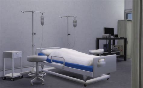 Hospital bed and blanket | Hospital bed, Sims 4 cc furniture, Sims